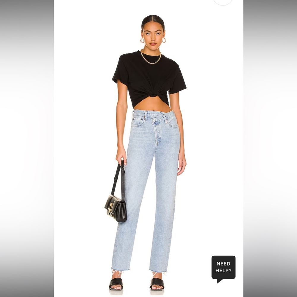 AGOLDE Criss Cross Straight in Dimension